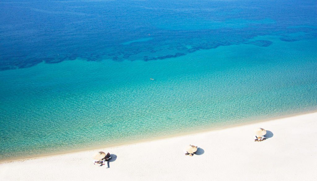 Plaja Komitsa din Halkidiki