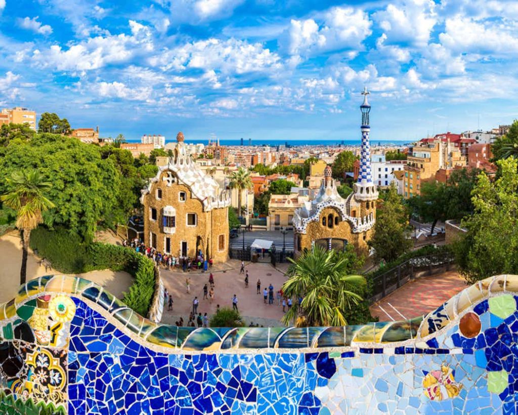 Park Güell (Parcul surrealist al lui Gaudi) din Barcelona