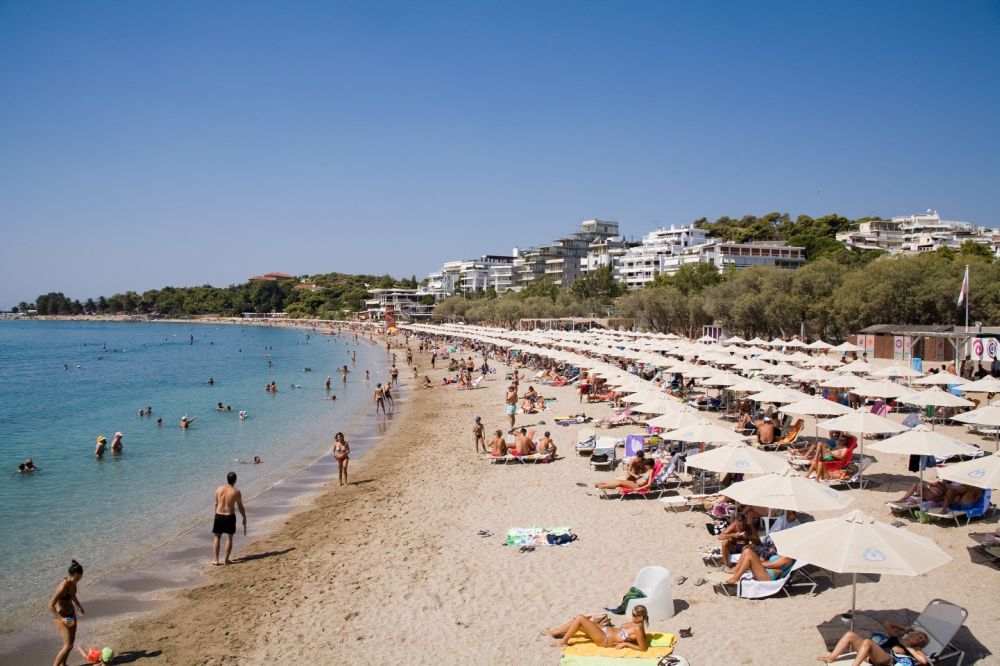Plaja Glyfada din Insula Corfu