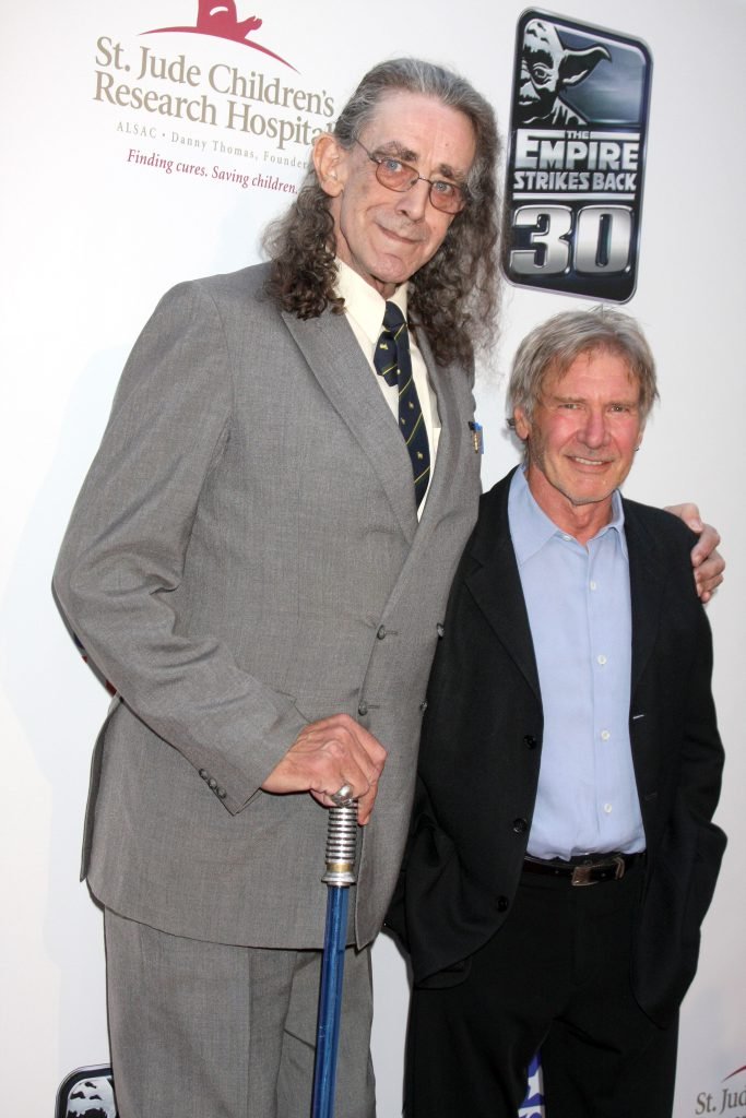 Peter Mayhew, alături de Harrison Ford