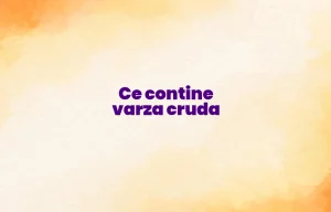 ce contine varza cruda