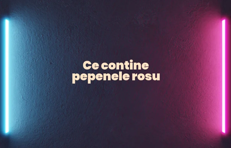 ce contine pepenele rosu