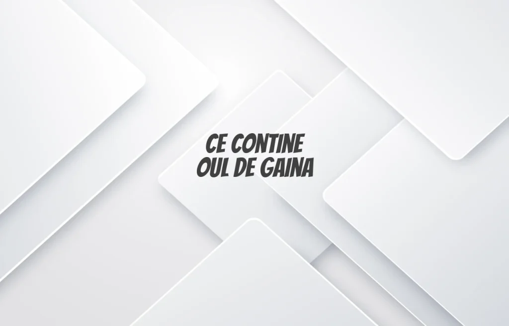 ce contine oul de gaina