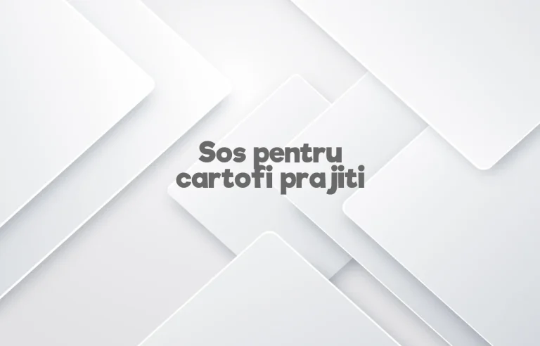 sos pentru cartofi prajiti