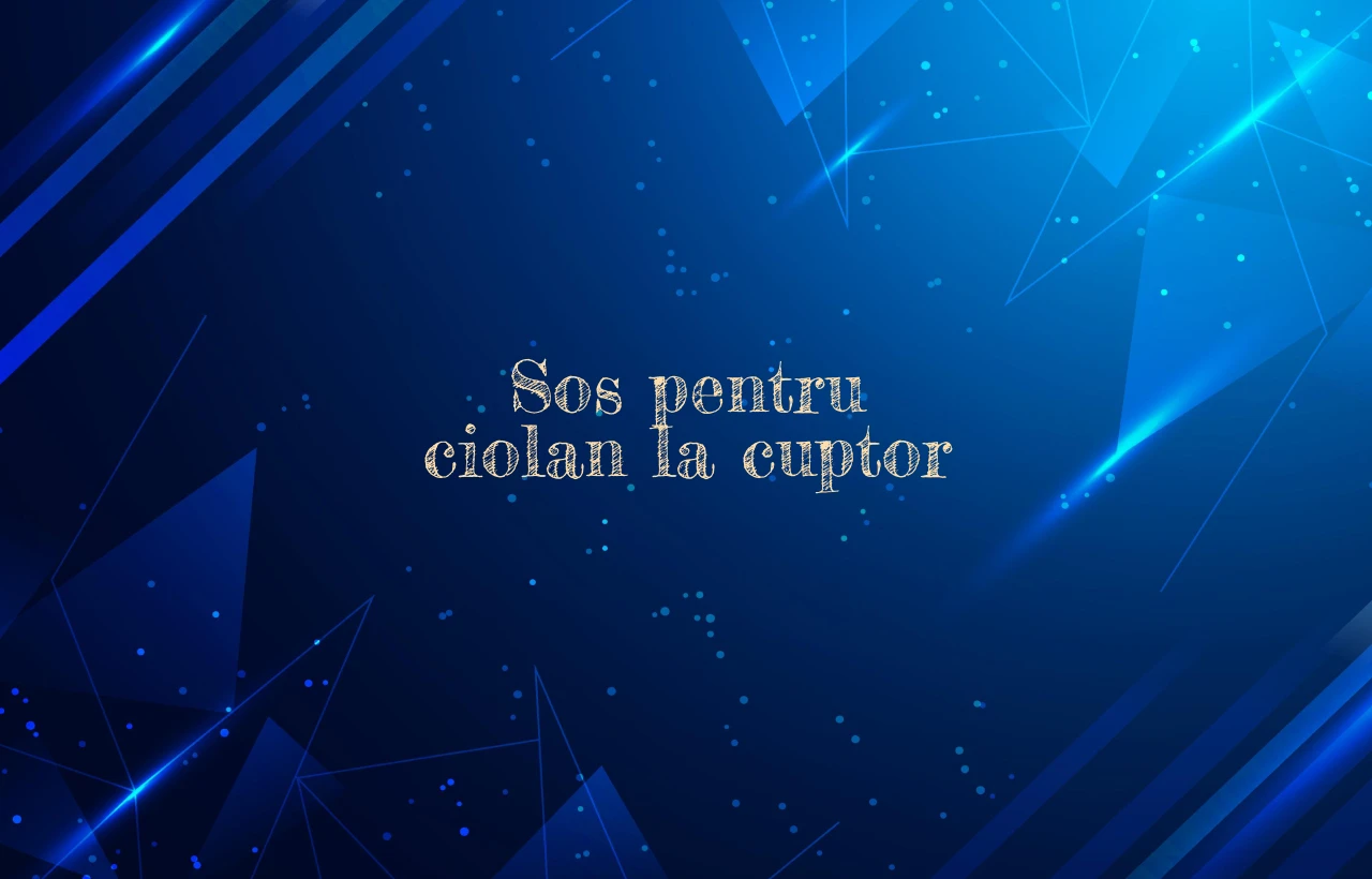 sos pentru ciolan la cuptor