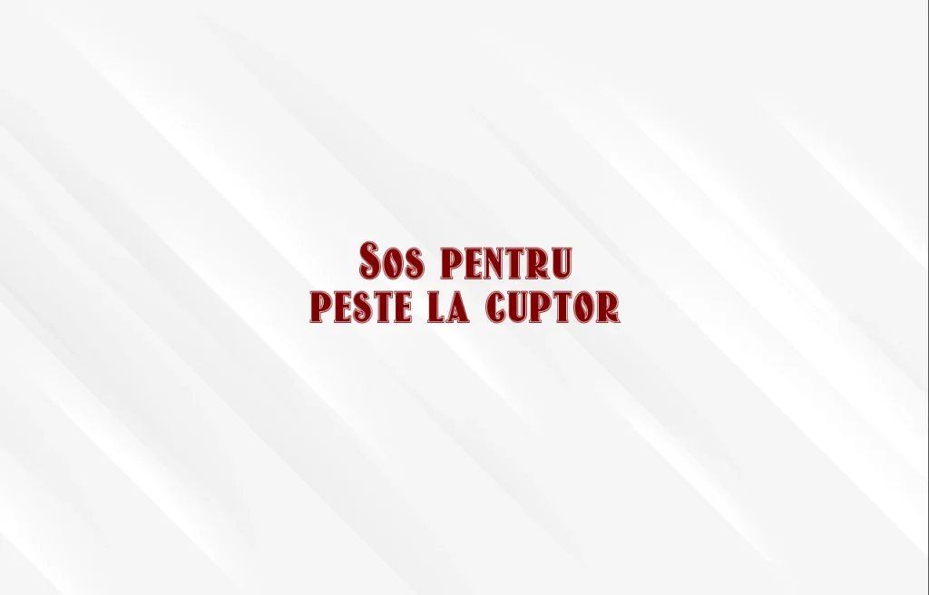 sos pentru peste la cuptor