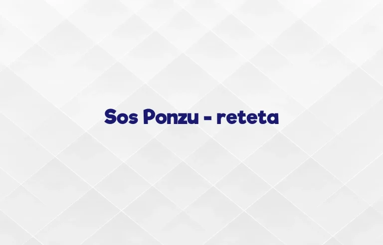 sos ponzu reteta