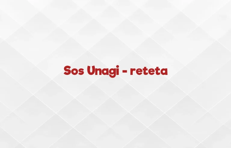 sos unagi reteta