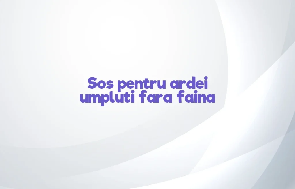 sos pentru ardei umpluti fara faina