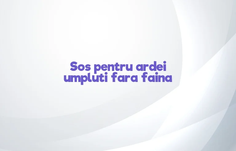sos pentru ardei umpluti fara faina