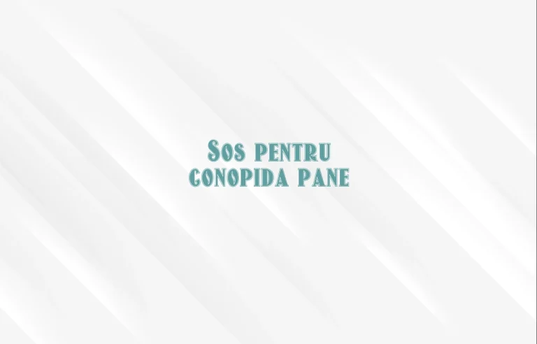 sos pentru conopida pane