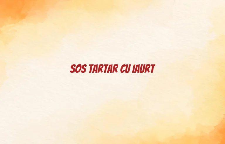 sos tartar cu iaurt