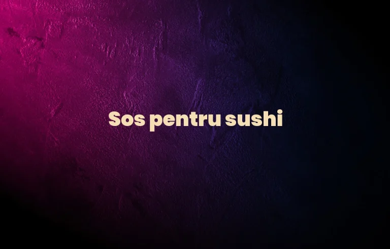 sos pentru sushi