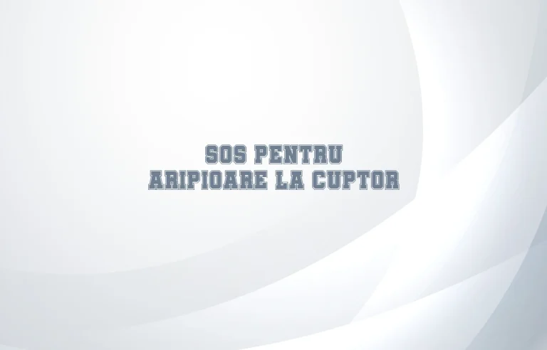 sos pentru aripioare la cuptor