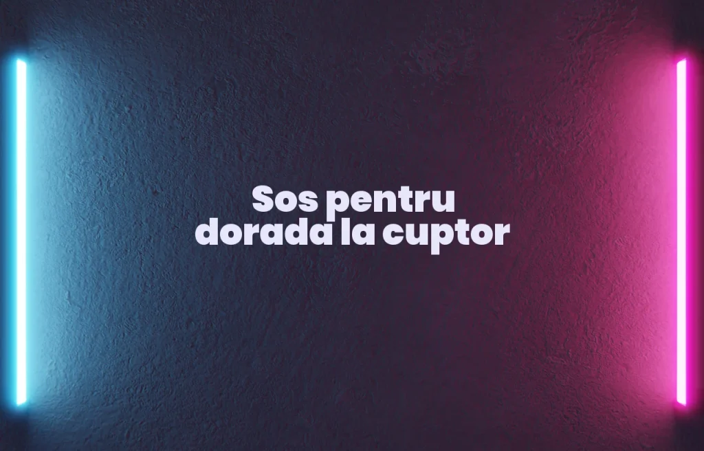 sos pentru dorada la cuptor