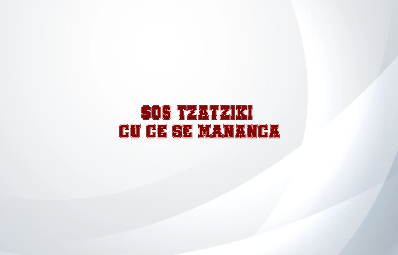 sos tzatziki cu ce se mananca