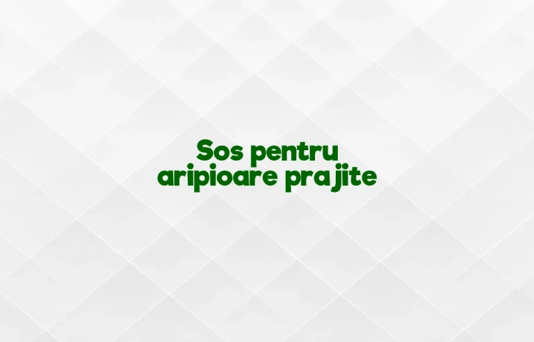 sos pentru aripioare prajite