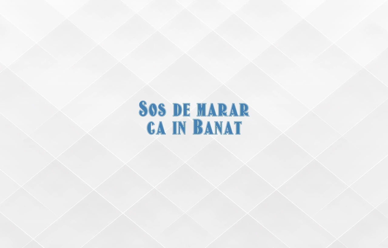 sos de marar ca in banat