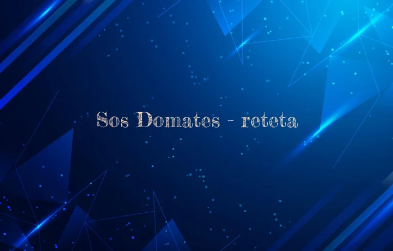 sos domates reteta