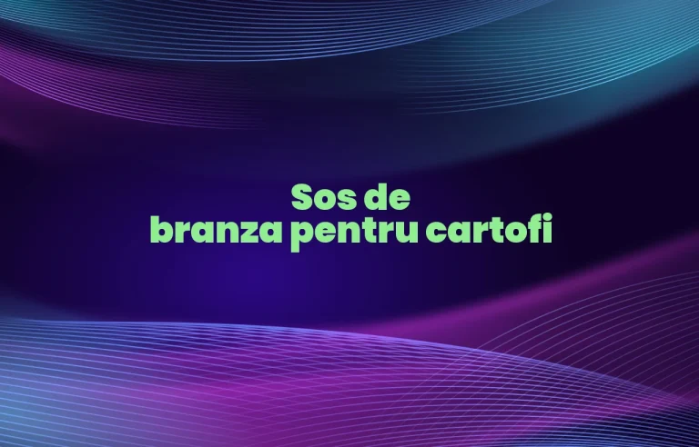 sos de branza pentru cartofi