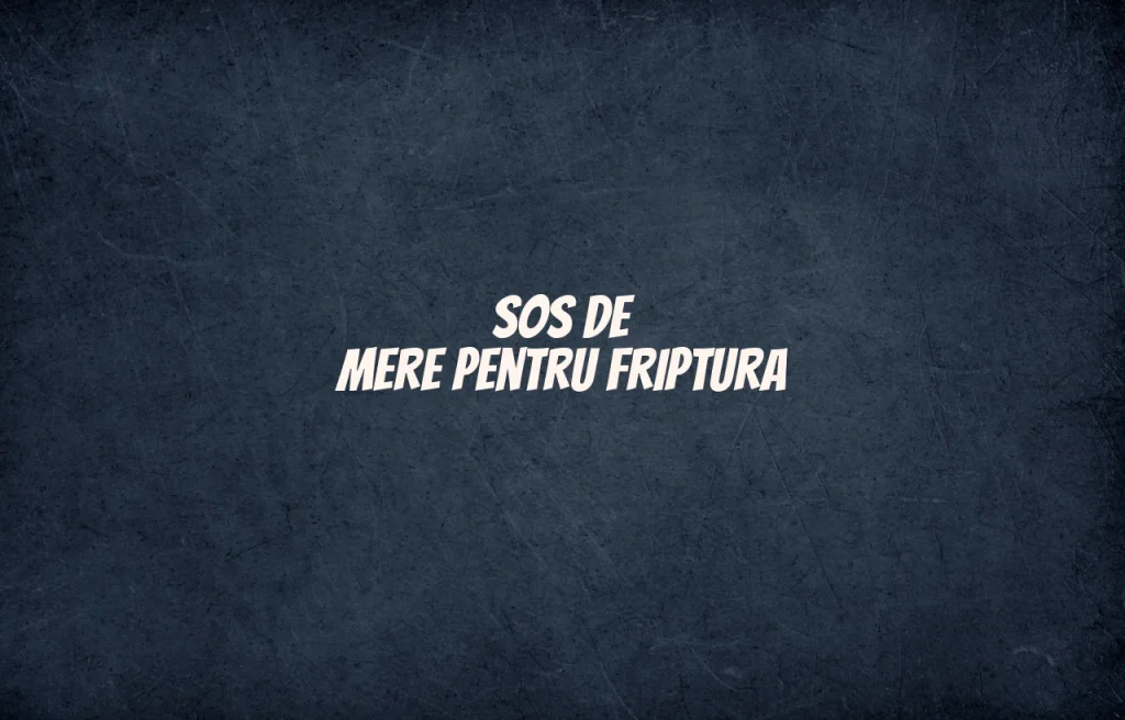 sos de mere pentru friptura