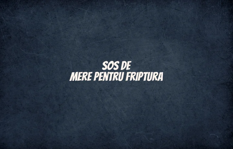 sos de mere pentru friptura
