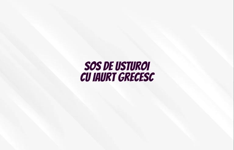 sos de usturoi cu iaurt grecesc