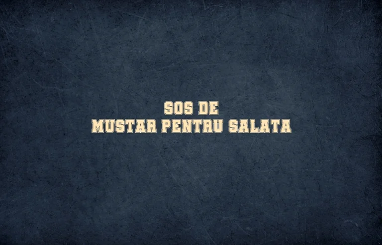 sos de mustar pentru salata