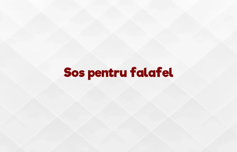 sos pentru falafel