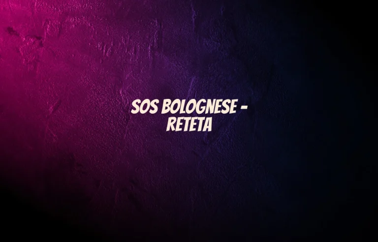 sos bolognese reteta