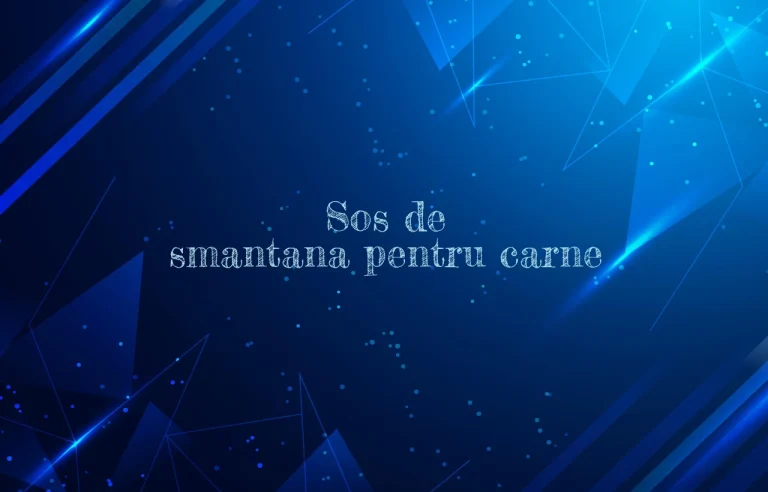 sos de smantana pentru carne