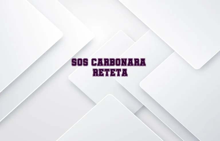 sos carbonara reteta