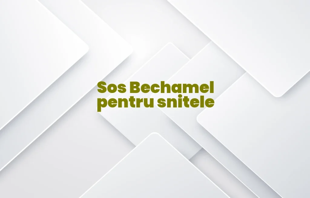 sos bechamel pentru snitele
