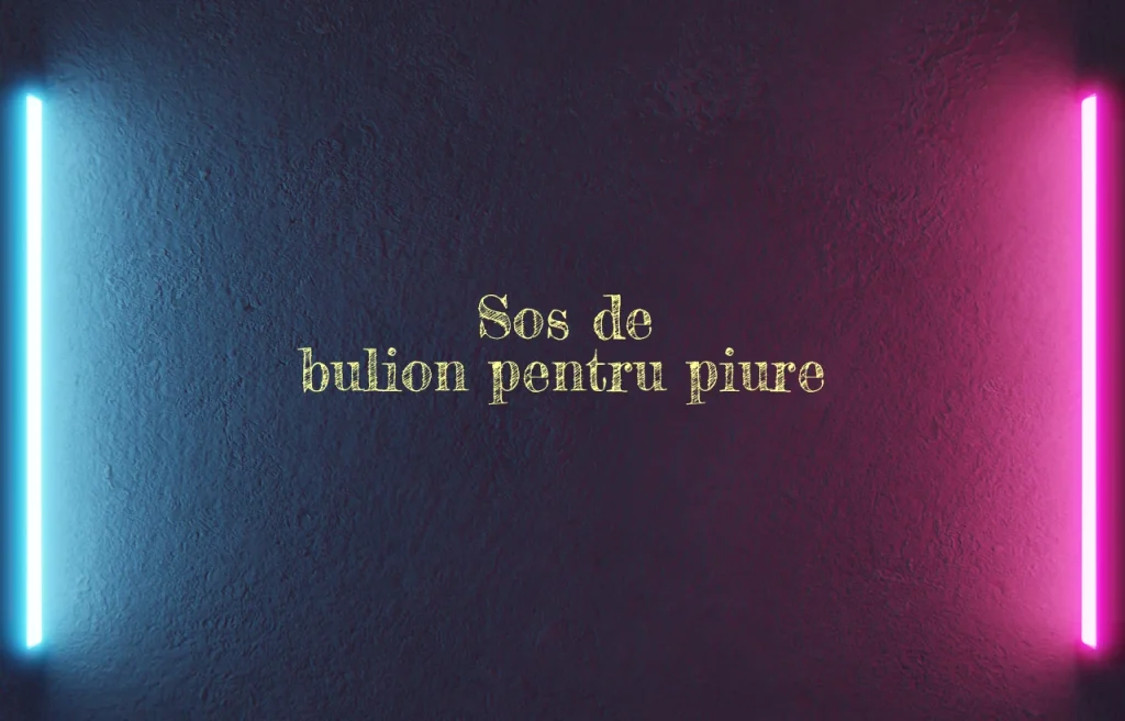 sos de bulion pentru piure