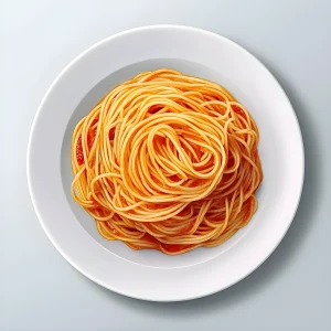 spaghete cu sos alb