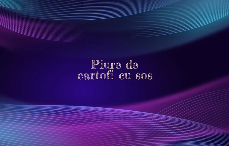 piure de cartofi cu sos