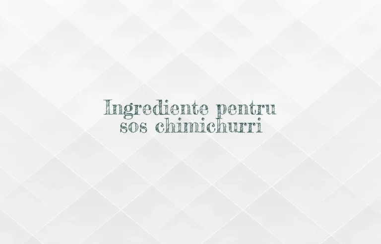 sos chimichurri ingrediente