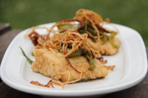 friptura de porc la cuptor cu sos alb