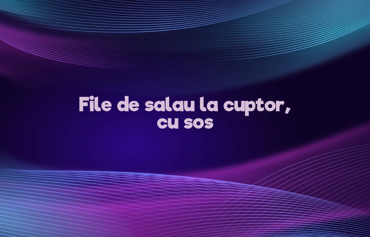 file de salau la cuptor cu sos