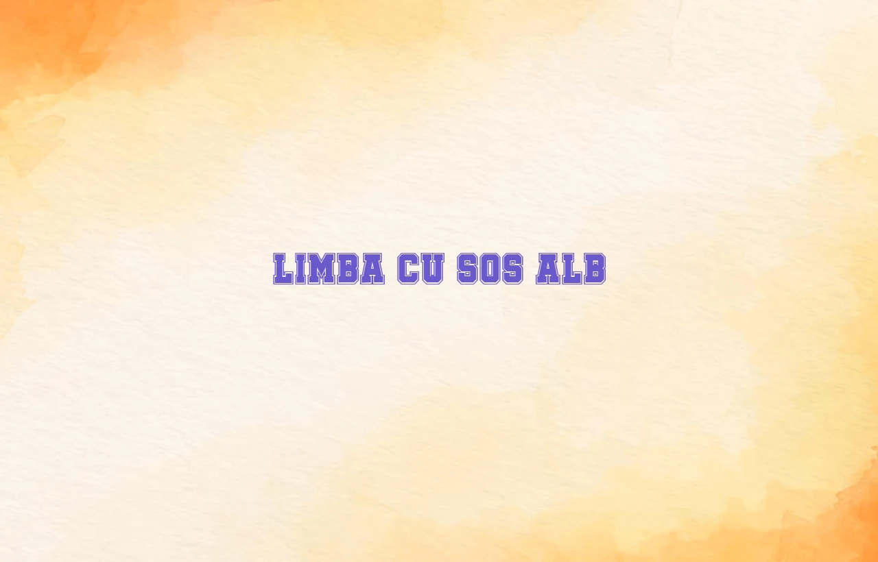 limba cu sos alb