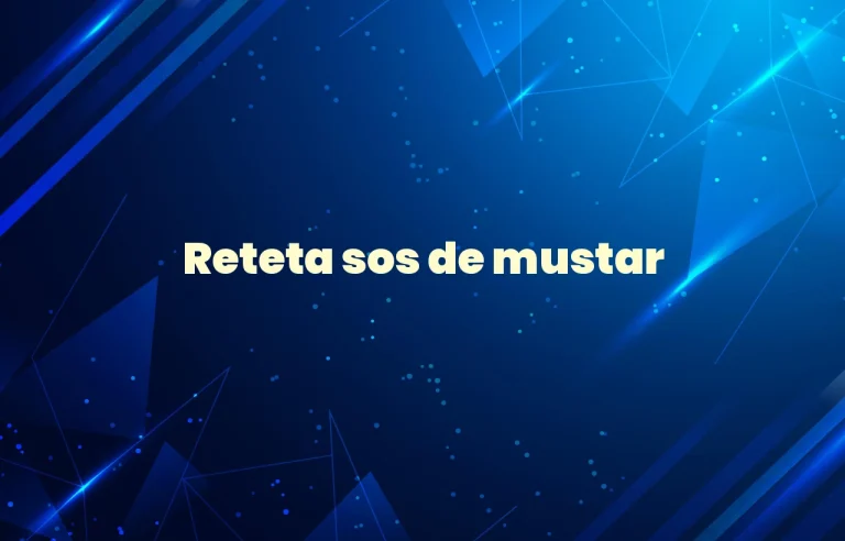 reteta sos de mustar