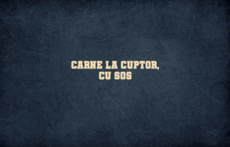 carne la cuptor cu sos