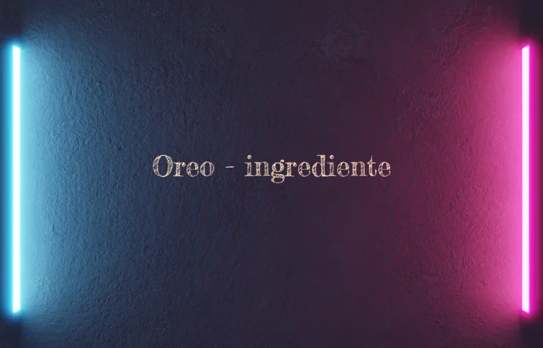 oreo ingrediente