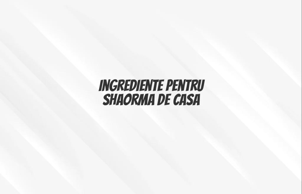 ingrediente shaorma de casa