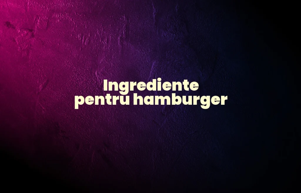 ingrediente hamburger