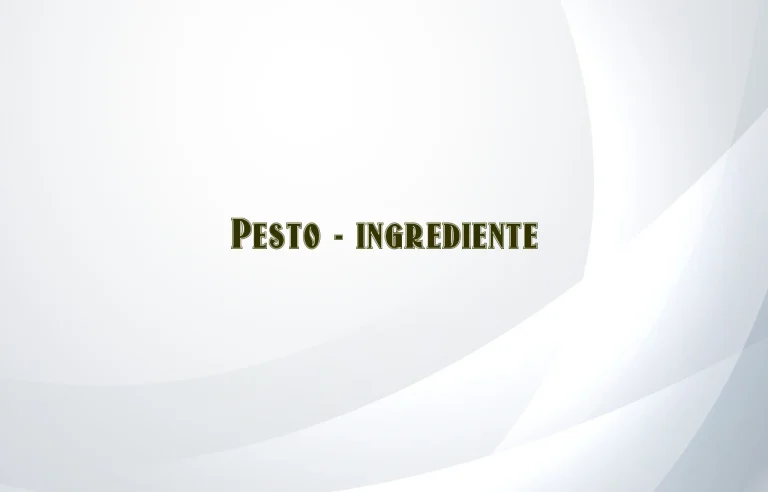 pesto ingrediente