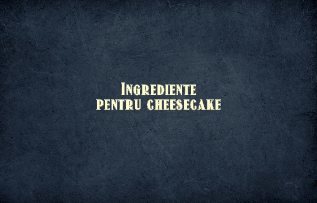 ingrediente cheesecake