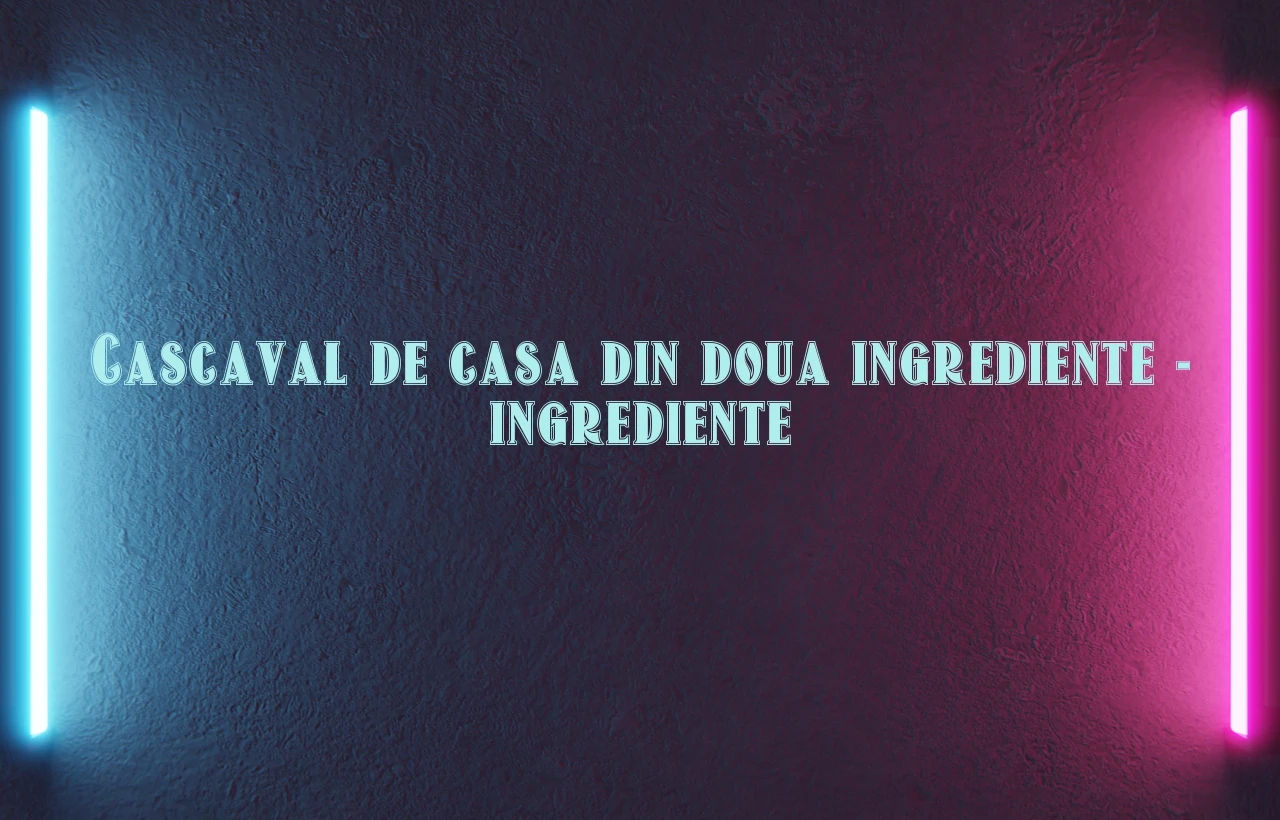cascaval de casa din doua ingrediente