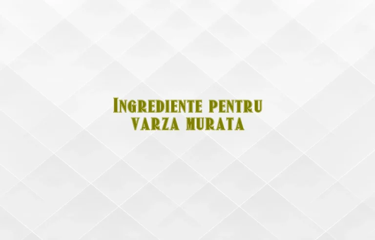ingrediente varza murata