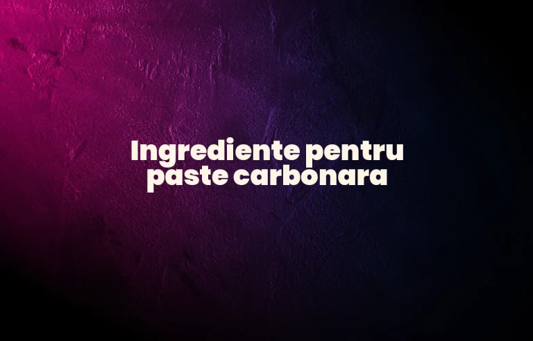 ingrediente paste carbonara
